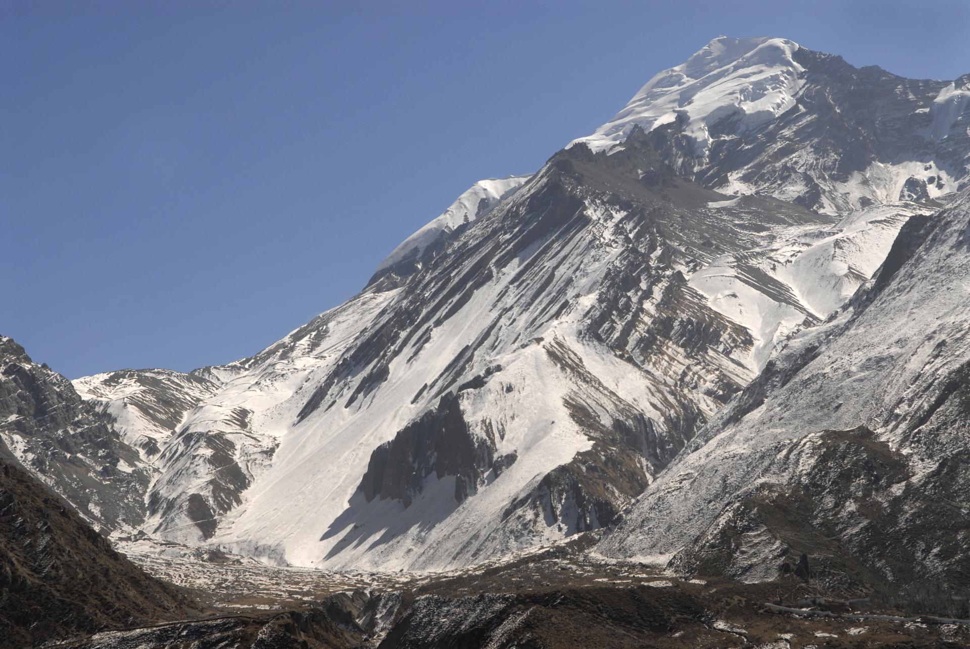 Le Thorong Pass (col à 5415 mètres) à la fin du tour des Annapurna