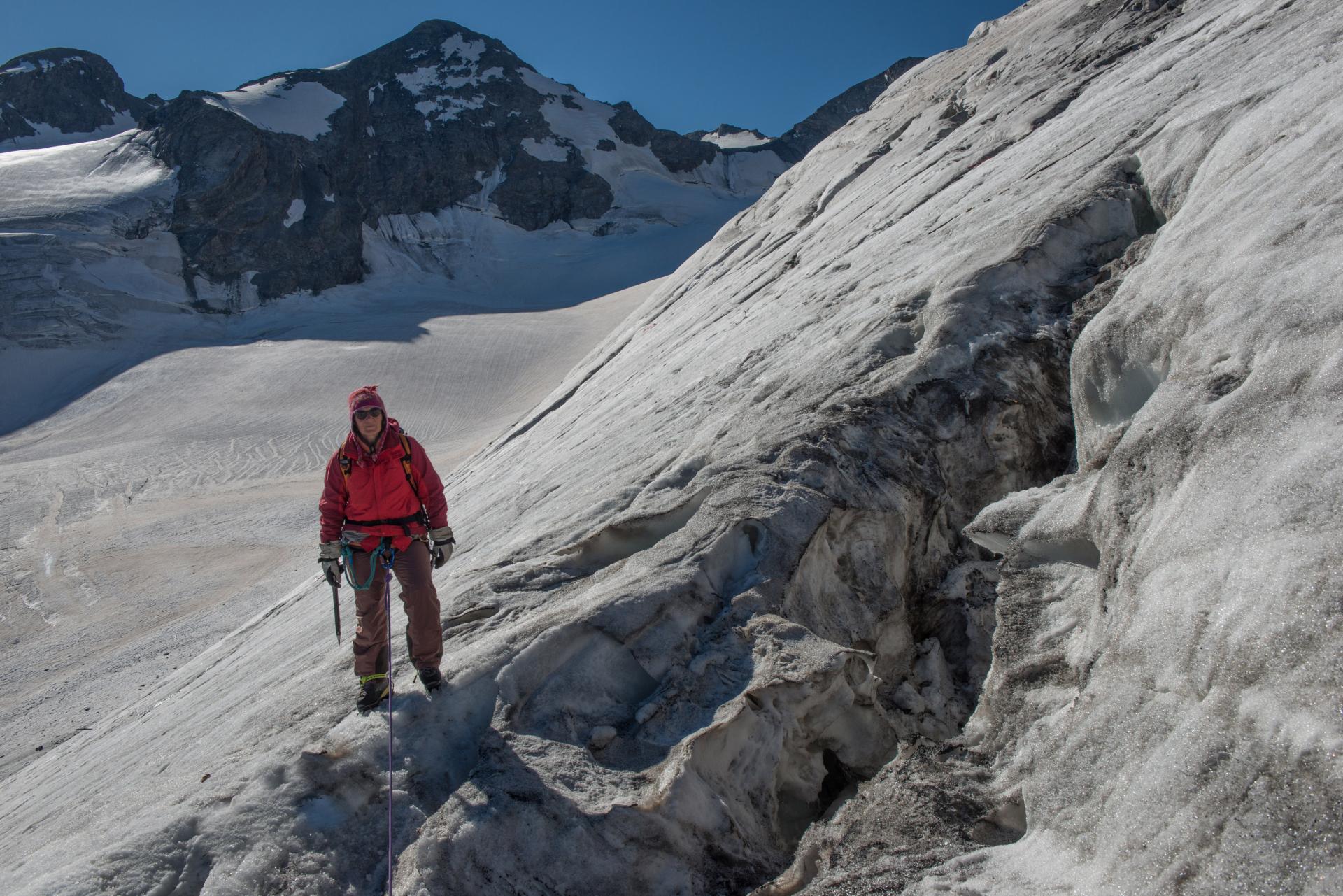 Vedretta del madaccio massif ortles grand zebru